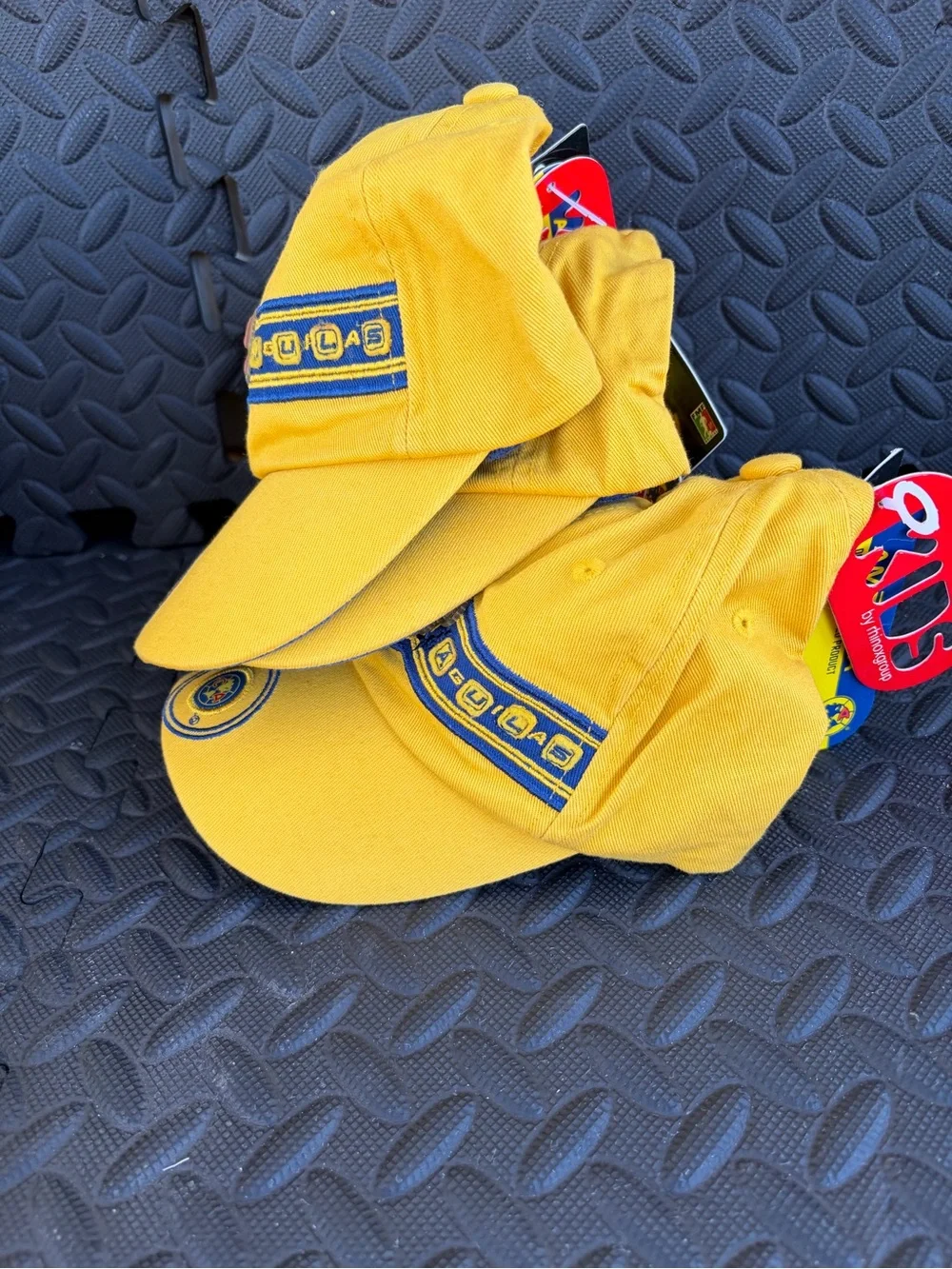 América  Aguilas Yellow Cotton Baseball Cap with Team Crest Unixes
